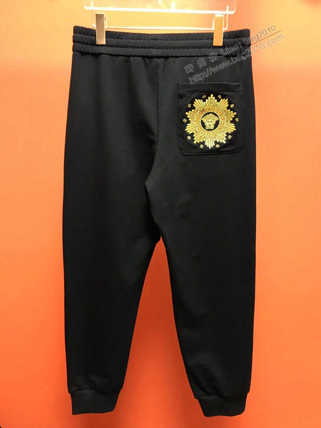 Versace男衛褲 範思哲2020款男裝 頂級品質 新款刺繡休閒褲  tzy2544